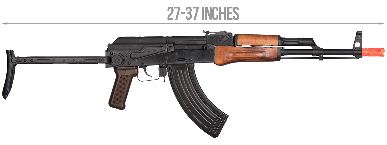 GHK AK GKMS Gas Blowback AKMS Airsoft Rifle (WOOD) - Click Image to Close