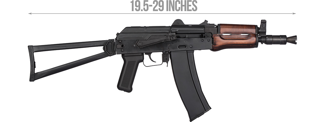 GHK AK GKS74U Gas Blowback AK74U Airsoft Rifle (WOOD) - Click Image to Close