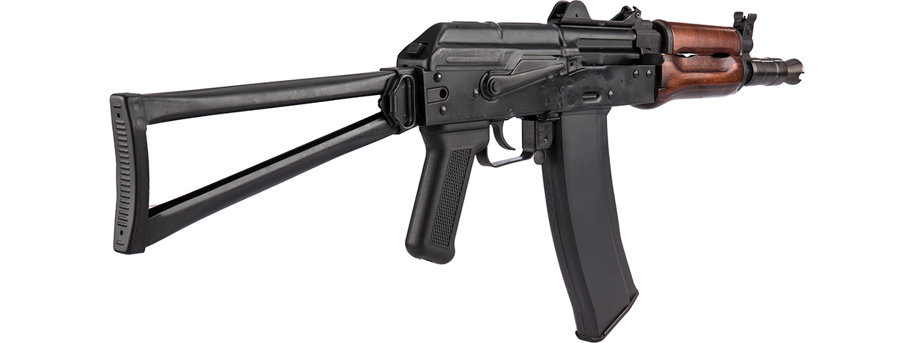 GHK AK GKS74U Gas Blowback AK74U Airsoft Rifle (WOOD) - Click Image to Close