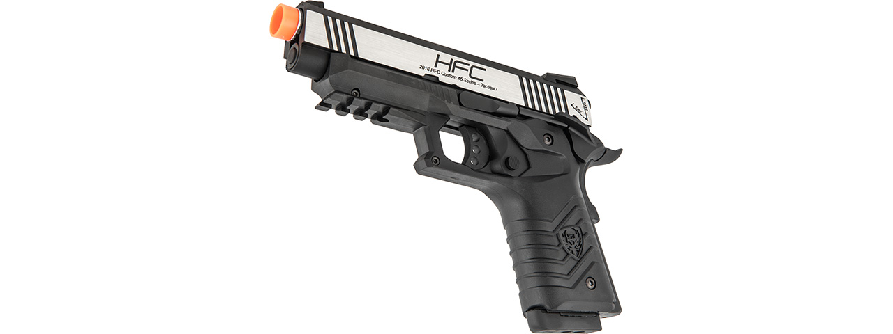 HFC HG-171 Tactical 1911 Gas Blowback Pistol (SILVER / BLACK) - Click Image to Close