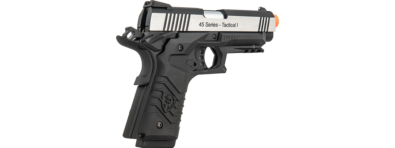 HFC HG-171 Tactical 1911 Gas Blowback Pistol (SILVER / BLACK) - Click Image to Close