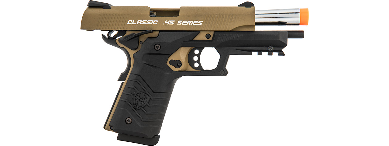 HFC Honor Fantastic 1911 Gas Blowback Pistol (TAN / BLACK)