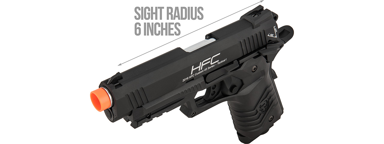 HFC HG-171 Tactical 1911 CO2 Blowback Pistol (BLACK)