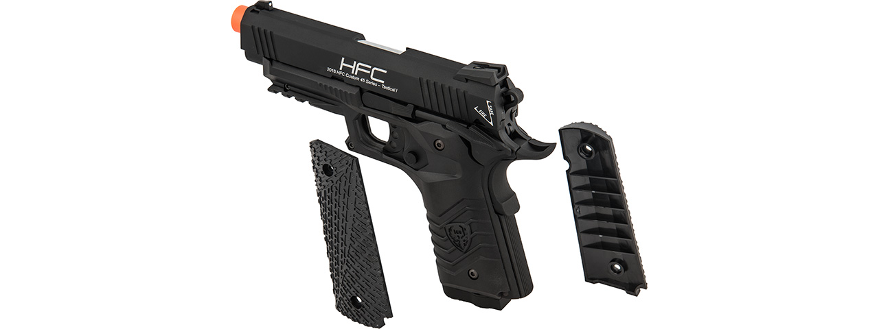 HFC HG-171 Tactical 1911 CO2 Blowback Pistol (BLACK) - Click Image to Close