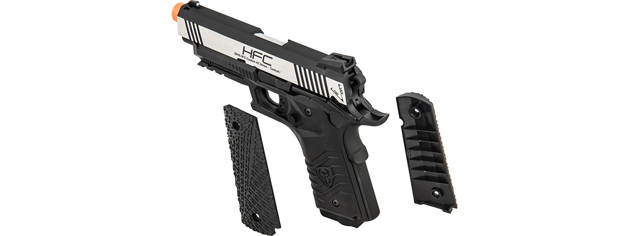 HFC HG-171 Tactical 1911 CO2 Blowback Pistol (BLACK/SILVER)