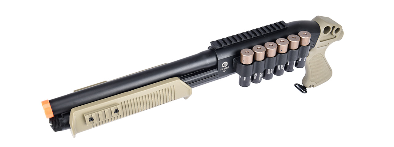 Umarex Tactical Force Tri-Shot Pump Action Airsoft Shotgun (Color: Tan)