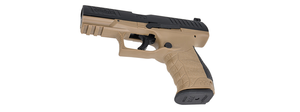 Umarex T4E Walther PPQ .43 Cal Paintball Pistol (Color: Black & FDE) - Click Image to Close