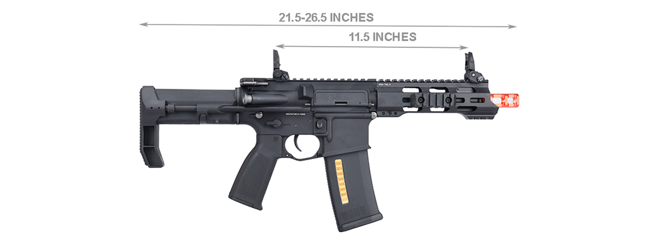 KWA Ronin T6 PDW Airsoft AEG Rifle (BLACK)