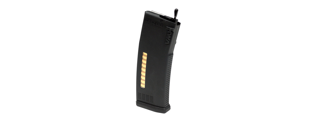 KWA 30/120rd MS120C Mid Capacity Airsoft Rifle Magazine [3 Pack] (BLACK)