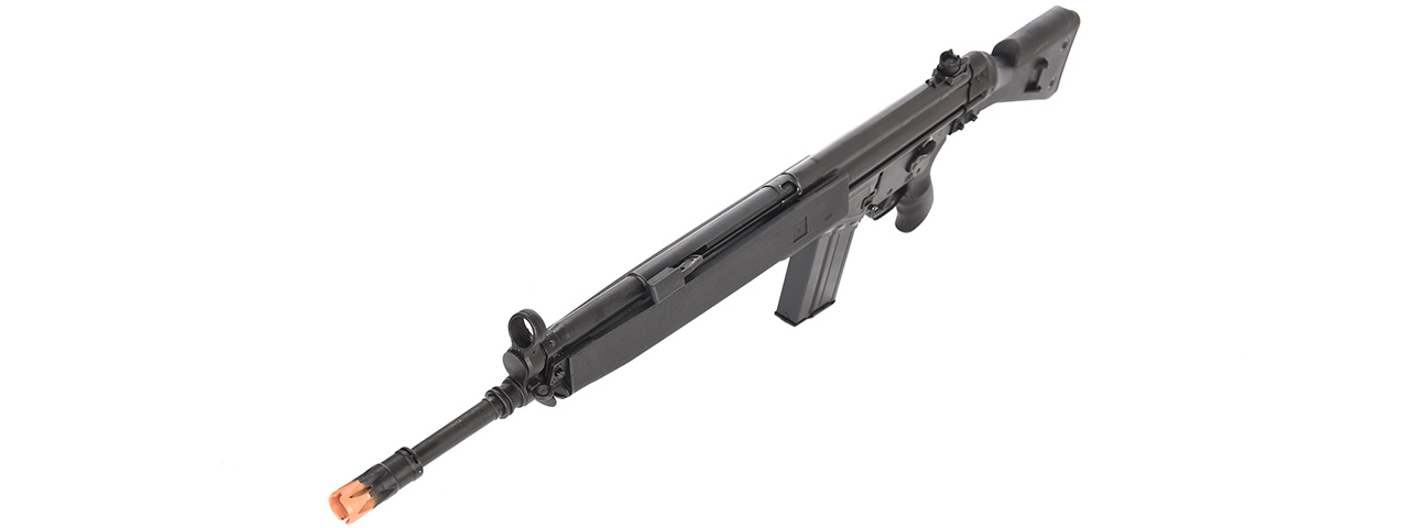 LCT LC-3 SG1 Full Size AEG Airsoft Rifle w/ Cheek Rest and Bipod (Color: Black) - Click Image to Close