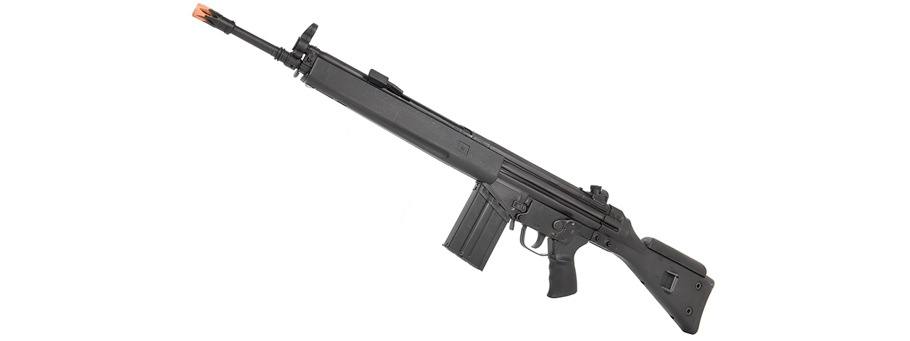 LCT LC-3 SG1 Full Size AEG Airsoft Rifle w/ Cheek Rest and Bipod (Color: Black) - Click Image to Close