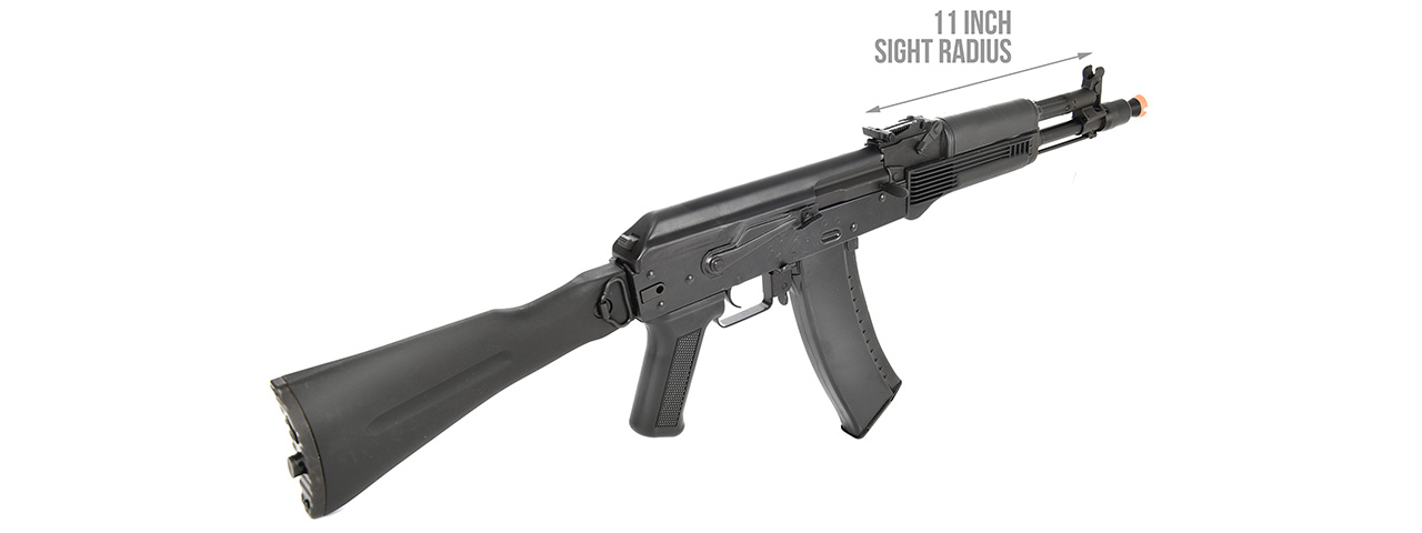 LCT Airsoft AK104 Steel AEG Airsoft Rifle w/ Folding Stock (Black)