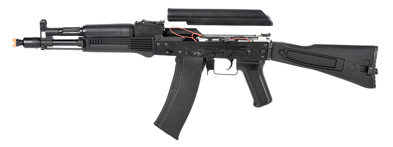 LCT Airsoft AK104 Steel AEG Airsoft Rifle w/ Folding Stock (Black)