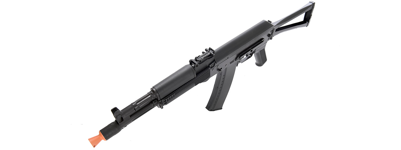 LCT Airsoft AK105 Steel AEG Airsoft Rifle w/ Folding Stock (Black) - Click Image to Close