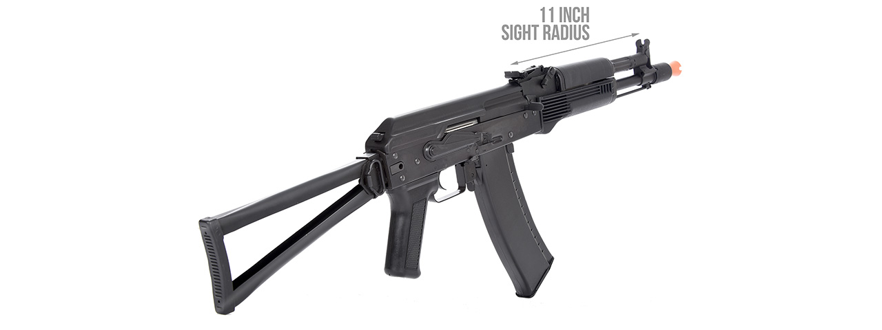 LCT Airsoft AK105 Steel AEG Airsoft Rifle w/ Folding Stock (Black)