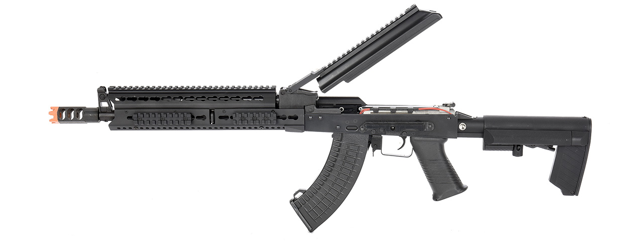 LCT Steel 13.5" KeyMod AK AEG Airsoft Rifle (Black)