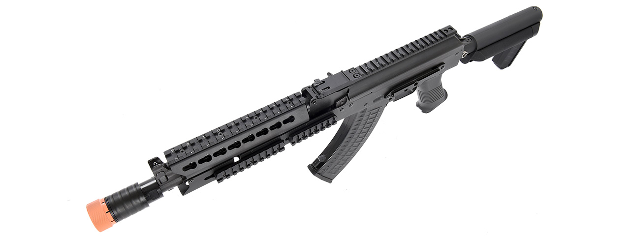LCT Steel 9.5" KeyMod AK Airsoft AEG Rifle (BLACK) - Click Image to Close