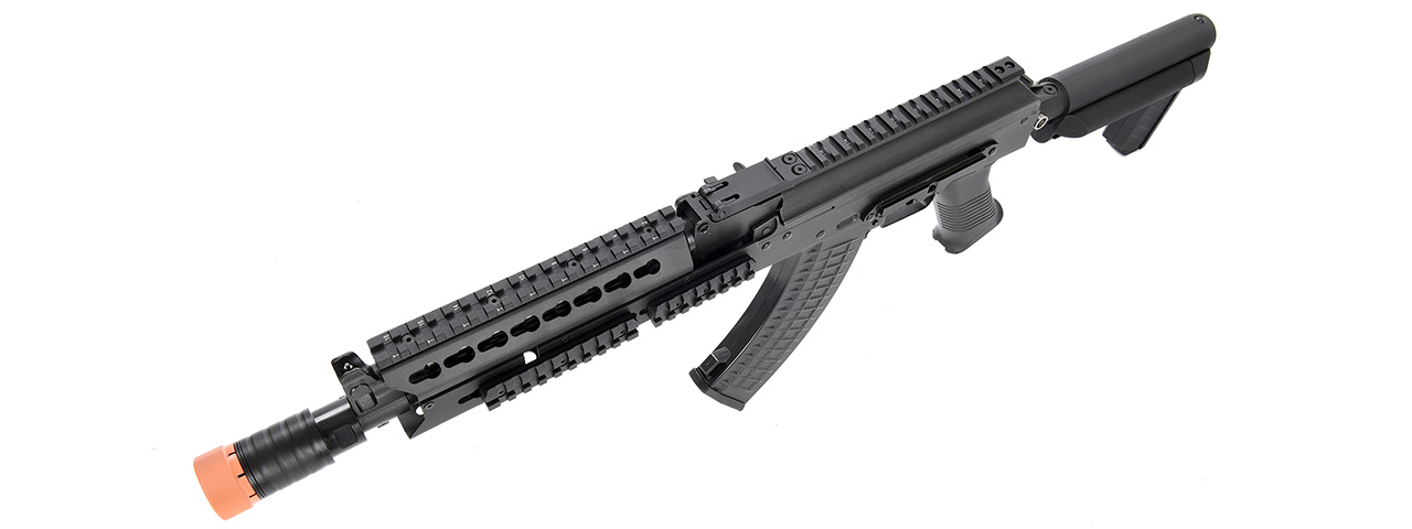 LCT Steel 9.5" KeyMod AK Airsoft AEG Rifle (BLACK)