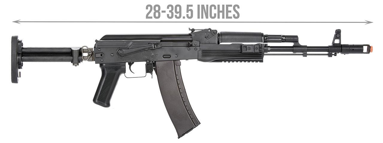 LCT Airsoft STK-74 Tactical AK AEG Rifle (Black) - Click Image to Close