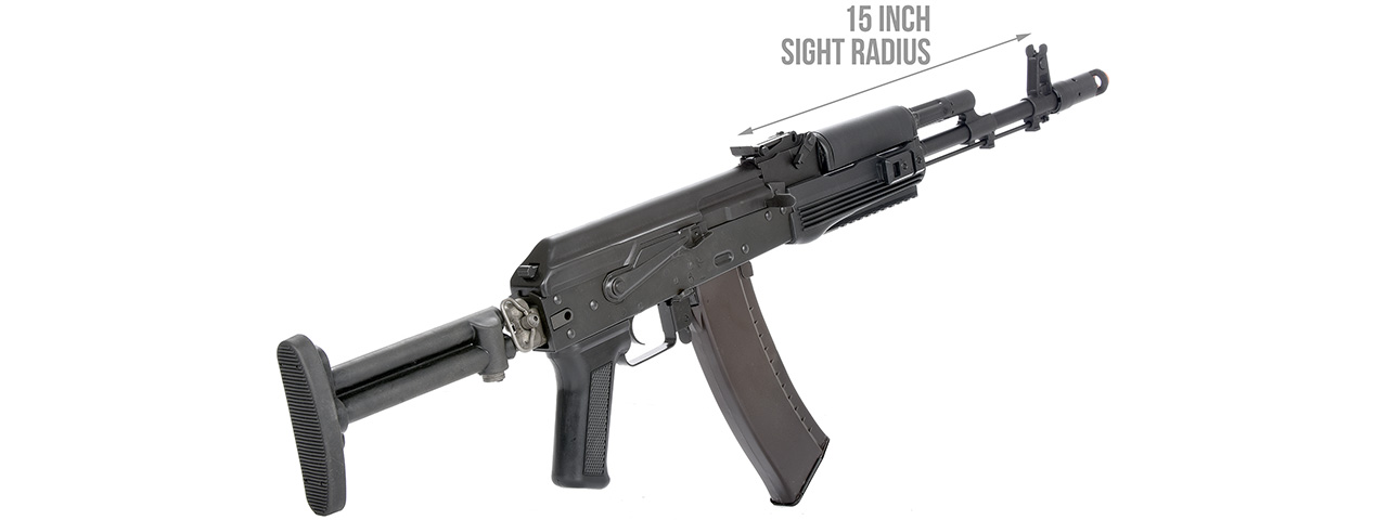 LCT Airsoft STK-74 Tactical AK AEG Rifle (Black) - Click Image to Close