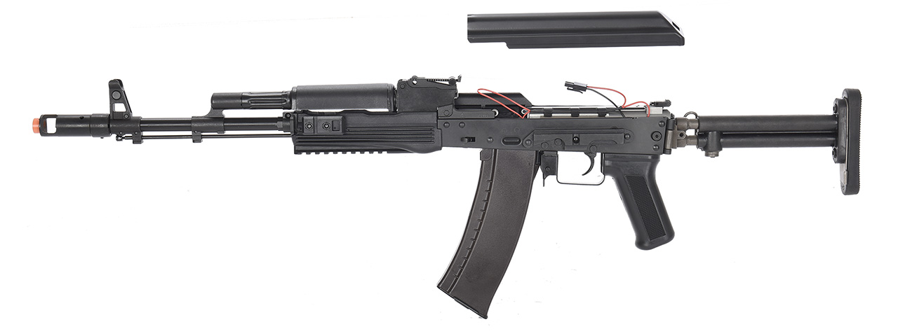 LCT Airsoft STK-74 Tactical AK AEG Rifle (Black) - Click Image to Close