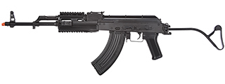 LCT Airsoft TIMS AK47 AEG Rifle w/ Folding Wire Stock (Black)