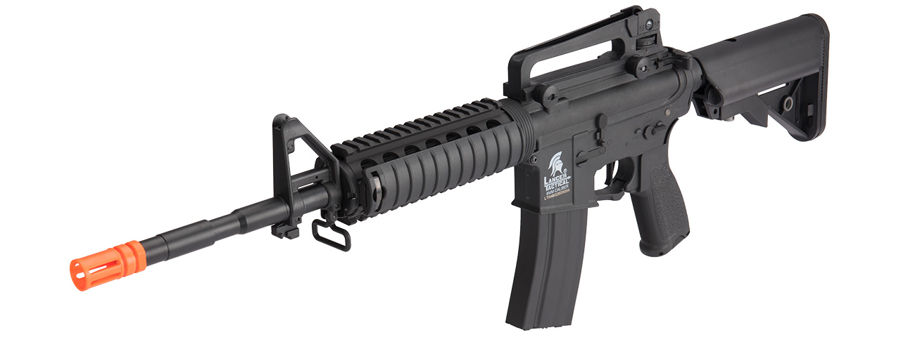 Lancer Tactical LT-04 Hybrid Gen 2 M4 RIS Airsoft AEG (Color: Black) - Click Image to Close