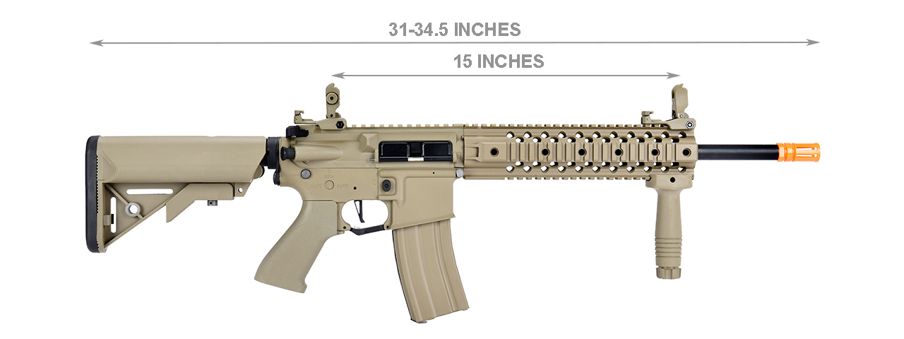 Lancer Tactical Hybrid Gen 2 Proline M4 Evo Airsoft AEG Rifle (Color: Tan) - Click Image to Close