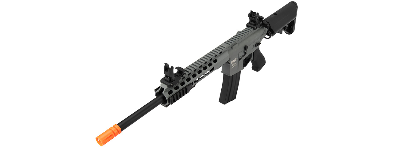 Lancer Tactical Low FPS Proline 10" Keymod M4 Carbine Airsoft AEG Rifle (Color: Gray) - Click Image to Close
