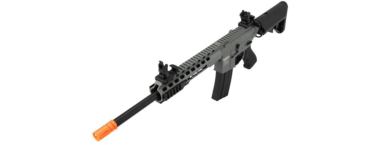 Lancer Tactical Proline 10" Keymod M4 Carbine Airsoft AEG Rifle (Color: Gray) - Click Image to Close