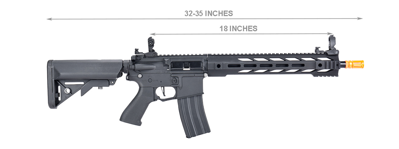 Lancer Tactical Hybrid Gen 2 SPR Interceptor Airsoft AEG Rifle (Color: Black) - Click Image to Close