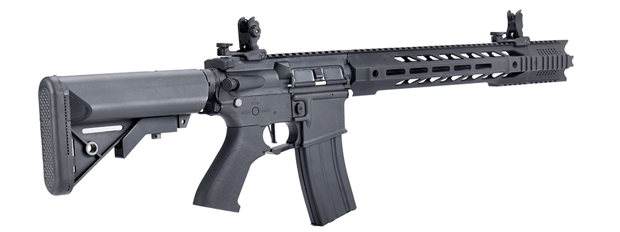 Lancer Tactical Hybrid Gen 2 SPR Interceptor Airsoft AEG Rifle (Color: Black) - Click Image to Close