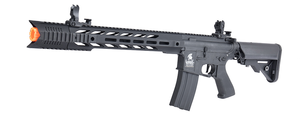 Lancer Tactical Hybrid Gen 2 SPR Interceptor Airsoft AEG Rifle (Color: Black) - Click Image to Close