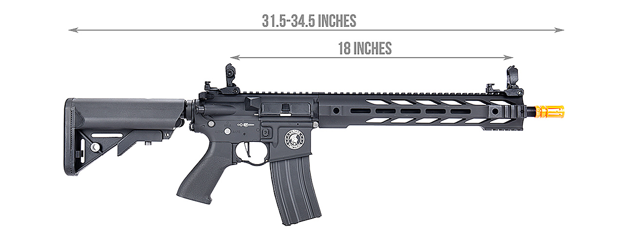 Lancer Tactical Gen 2 ProLine M4 SPR Interceptor Airsoft AEG Rifle (Color: Black) - Click Image to Close