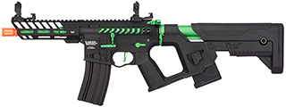 Lancer Tactical Enforcer NEEDLETAIL Skeleton AEG [Low FPS] w/ Alpha Stock (BLACK/GREEN)