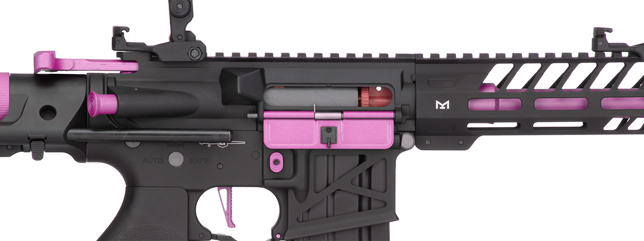 Lancer Tactical ProLine NEEDLETAIL PDW Skeleton AEG [LOW FPS] (BLACK/PURPLE) - Click Image to Close