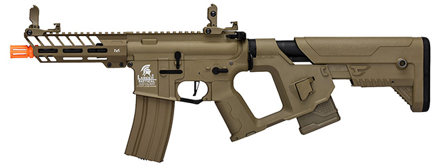 Lancer Tactical Low FPS Hybrid Enforcer Needletail Airsoft AEG Rifle w/ Alpha Stock (Color: Tan)