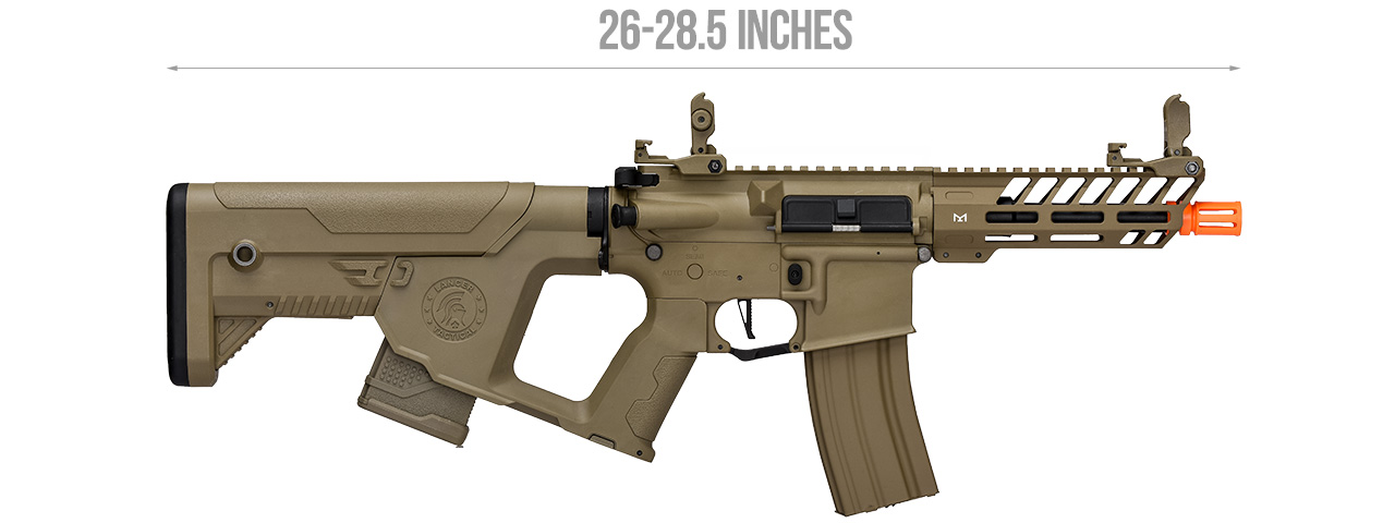 Lancer Tactical Low FPS Hybrid Enforcer Needletail Airsoft AEG Rifle w/ Alpha Stock (Color: Tan)