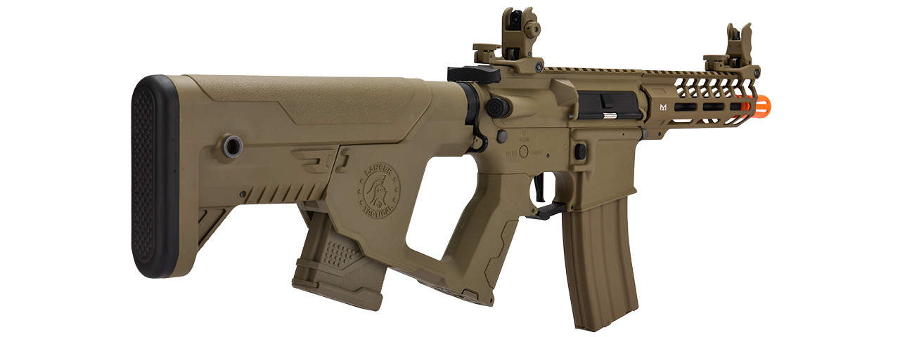 Lancer Tactical Low FPS Hybrid Enforcer Needletail Airsoft AEG Rifle w/ Alpha Stock (Color: Tan)
