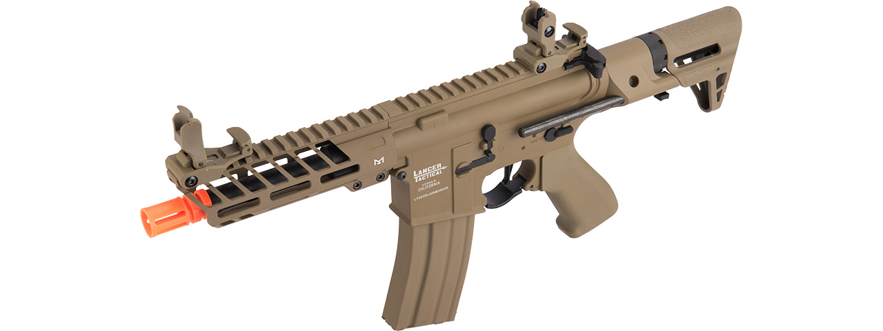 Lancer Tactical Low FPS ProLine Needletail Airsoft AEG Rifle with PDW Stock (Color: Tan)