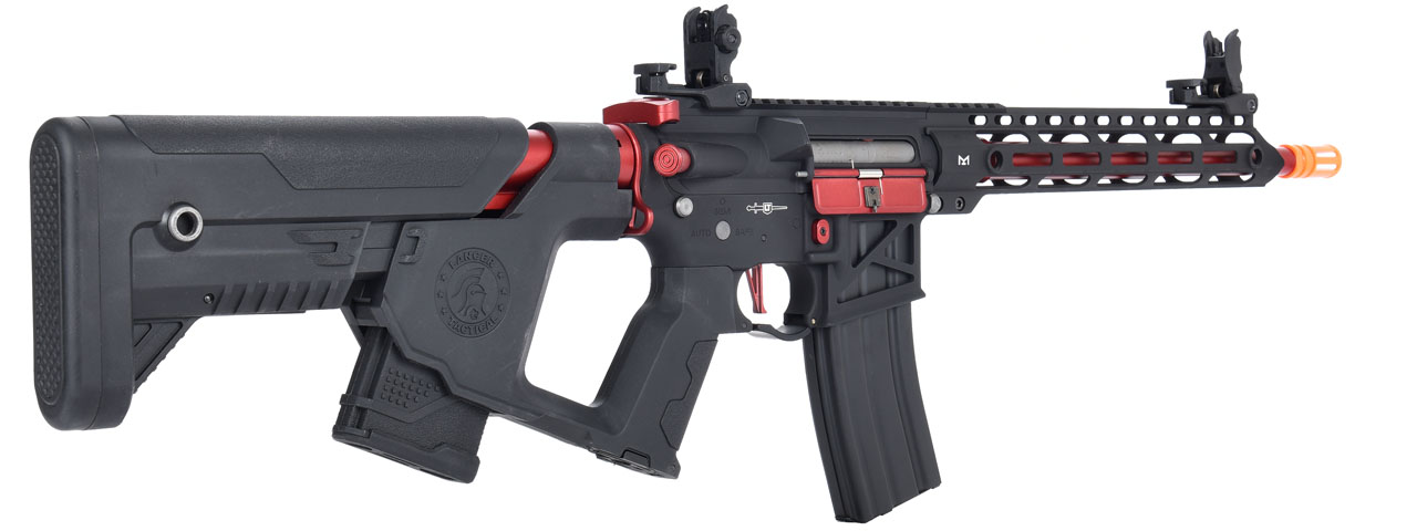 Lancer Tactical Enforcer BLACKBIRD Skeleton AEG w/ Alpha Stock [HIGH FPS] (BLACK/RED)