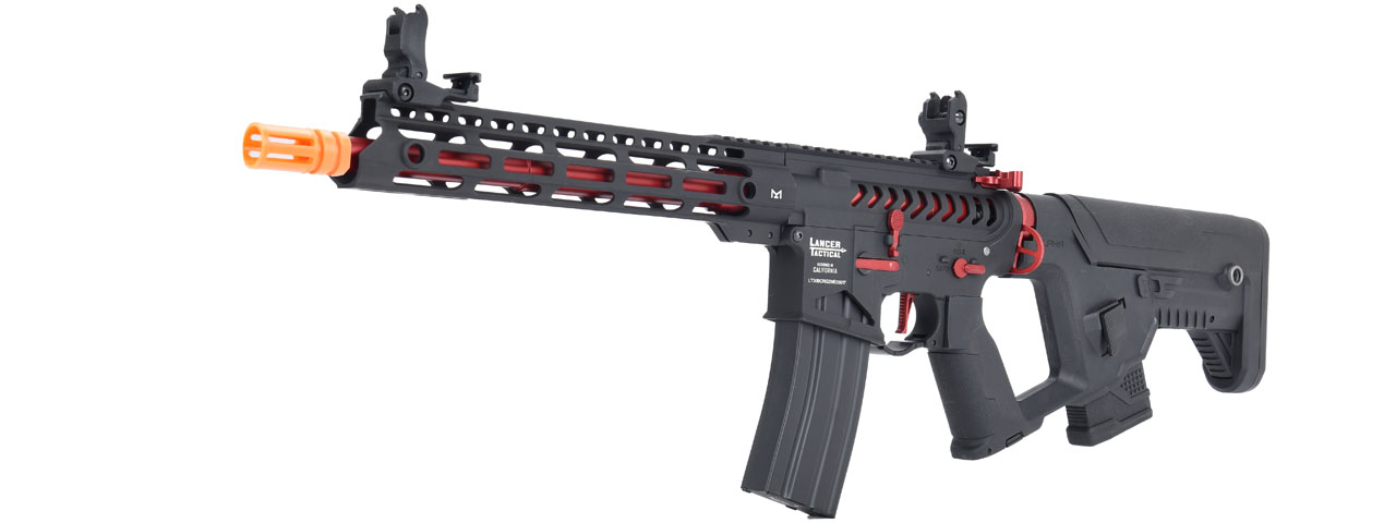 Lancer Tactical Enforcer BLACKBIRD Skeleton AEG w/ Alpha Stock [LOW FPS] (BLACK/RED)