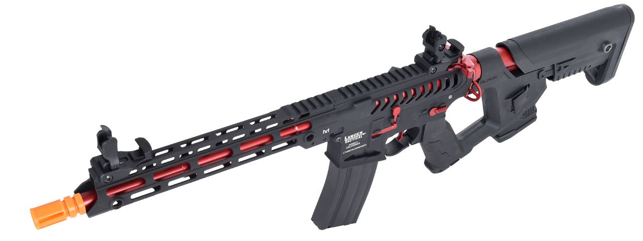 Lancer Tactical Enforcer BLACKBIRD Skeleton AEG w/ Alpha Stock [LOW FPS] (BLACK/RED)