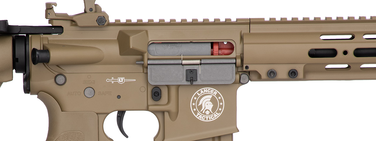 Lancer Tactical MK1 SMR Black Jack Strategic M4 Airsoft AEG (Tan) - Click Image to Close