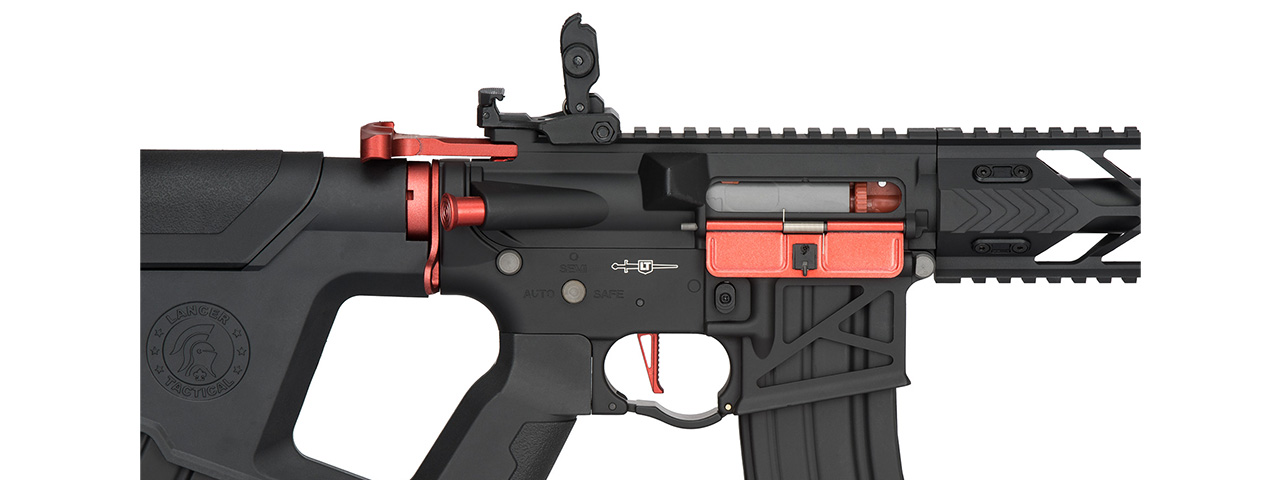 Lancer Tactical Enforcer NIGHT WING Skeleton AEG [HIGH FPS] (BLACK + RED)