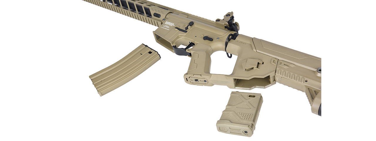 Lancer Tactical Enforcer NIGHT WING AEG [HIGH FPS] w/ Alpha Stock (BLACK) - Click Image to Close