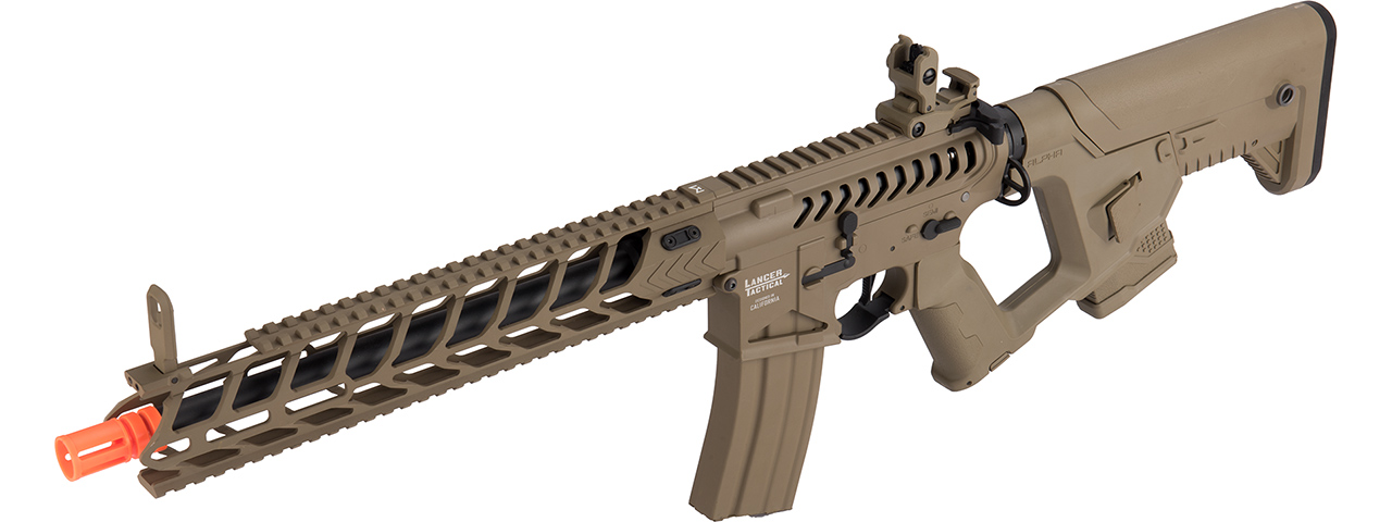 Lancer Tactical Enforcer NIGHT WING Skeleton AEG [HIGH FPS] w/ Alpha Stock (TAN) - Click Image to Close