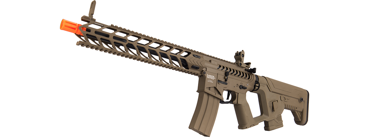 Lancer Tactical Enforcer NIGHT WING Skeleton AEG [LOW FPS] w/ Alpha Stock (TAN) - Click Image to Close