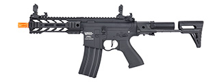 Lancer Tactical Low FPS Proline Enforcer Battle Hawk 7" M4 Airsoft Rifle w/ PDW Stock (Color: Black)