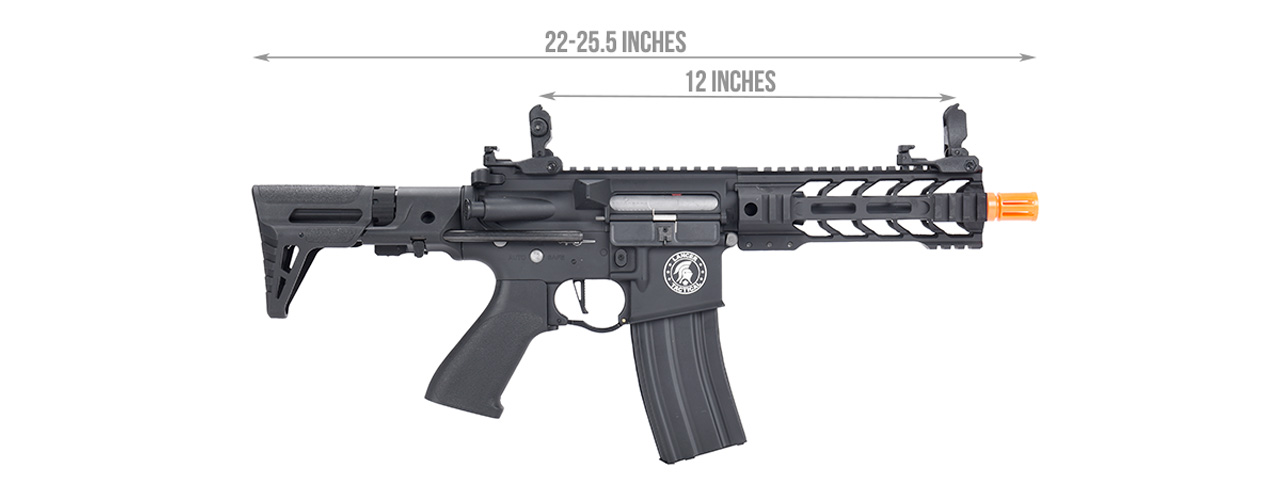 Lancer Tactical Proline Enforcer Battle Hawk 7" M4 Airsoft Rifle w/ PDW Stock (Color: Black)